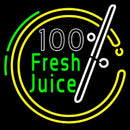 100 Percent Fresh Juice Handmade Art Neon Sign