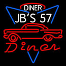 1957 Chevy JBS 57 Diner Handmade Art Neon Sign