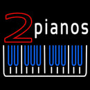 2 Pianos Handmade Art Neon Sign