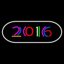 2016 With Border Handmade Art Neon Sign