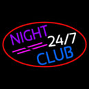 24 7 Night Club Handmade Art Neon Sign