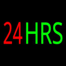 24 Hrs Handmade Art Neon Sign