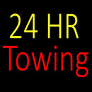 24 Hrs Towing Handmade Art Neon Sign