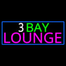 3 Bay Lounge With Blue Border Handmade Art Neon Sign