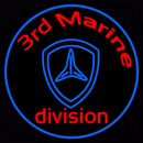3rd Marine Division In Round Handmade Art Neon Sign