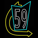 59 Road Handmade Art Neon Sign