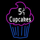 5c Cupcakes Handmade Art Neon Sign