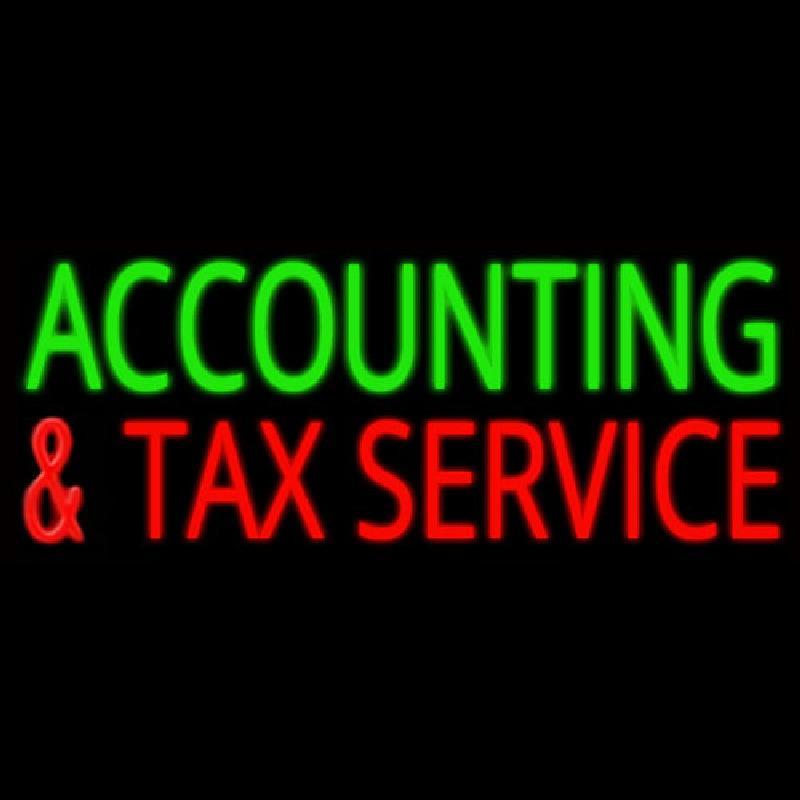Accounting And Tax Service Handmade Art Neon Sign