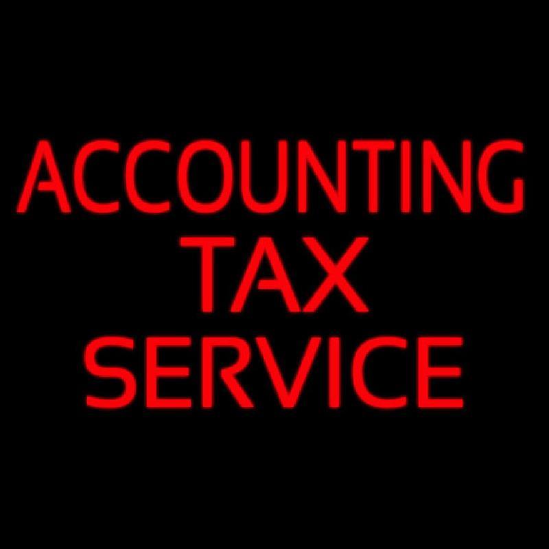 Accounting Tax Service Handmade Art Neon Sign