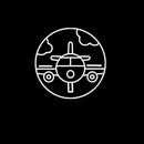 Airplane Front Handmade Art Neon Sign