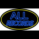 All Records Yellow Border Handmade Art Neon Sign