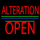 Alteration Block Open Green Line Handmade Art Neon Sign