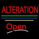 Alteration Open Yellow Line Handmade Art Neon Sign