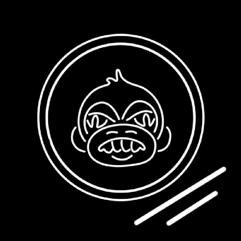 Angry Monkey Handmade Art Neon Sign