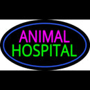 Animal Hospital Blue Oval Handmade Art Neon Sign