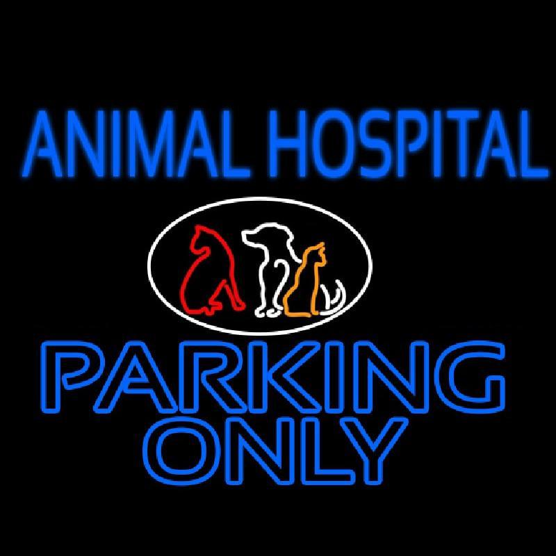 Animal Hospital Parking Only Handmade Art Neon Sign