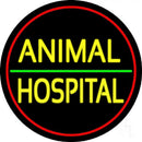 Animal Hospital Red Circle Handmade Art Neon Sign