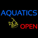 Aquatics Open Fish Handmade Art Neon Sign