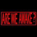 Are We Awake Handmade Art Neon Sign