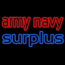 Army Navy Surplus Handmade Art Neon Sign