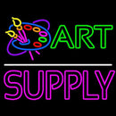Art Supply With Logo 1 Handmade Art Neon Sign