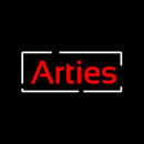 Arties With Border Handmade Art Neon Sign