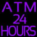 Atm 24 Hrs Handmade Art Neon Sign