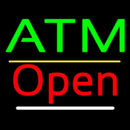 Atm Open Yellow Line Handmade Art Neon Sign