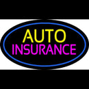 Auto Insurance Blue Oval Handmade Art Neon Sign