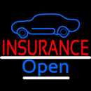 Auto Insurance With Car Logo Open Handmade Art Neon Sign