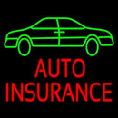 Auto Insurance With Car Handmade Art Neon Sign