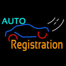 Auto Registration Handmade Art Neon Sign