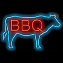 BBQ COW Handmade Art Neon Sign