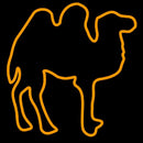 Bactria Camel Handmade Art Neon Sign
