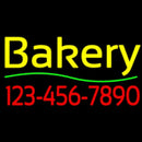 Bakery With Phone Number Handmade Art Neon Sign