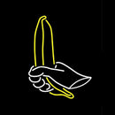 Banana In Hand Handmade Art Neon Sign