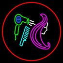 Barber Shop Hair Salon With Red Border Handmade Art Neon Sign