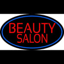 Beauty Salon Oval With Blue Border Handmade Art Neon Sign