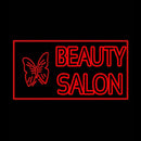 Beauty Salon With Butterfly Log Handmade Art Neon Sign