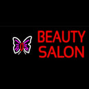 Beauty Salon With Butterfly Logo Handmade Art Neon Sign
