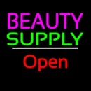 Beauty Supply Open White Line Handmade Art Neon Sign