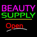 Beauty Supply Open Yellow Line Handmade Art Neon Sign