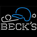Becks Baseball Beer Handmade Art Neon Sign