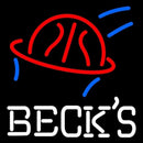 Becks Basketball Beer Handmade Art Neon Sign