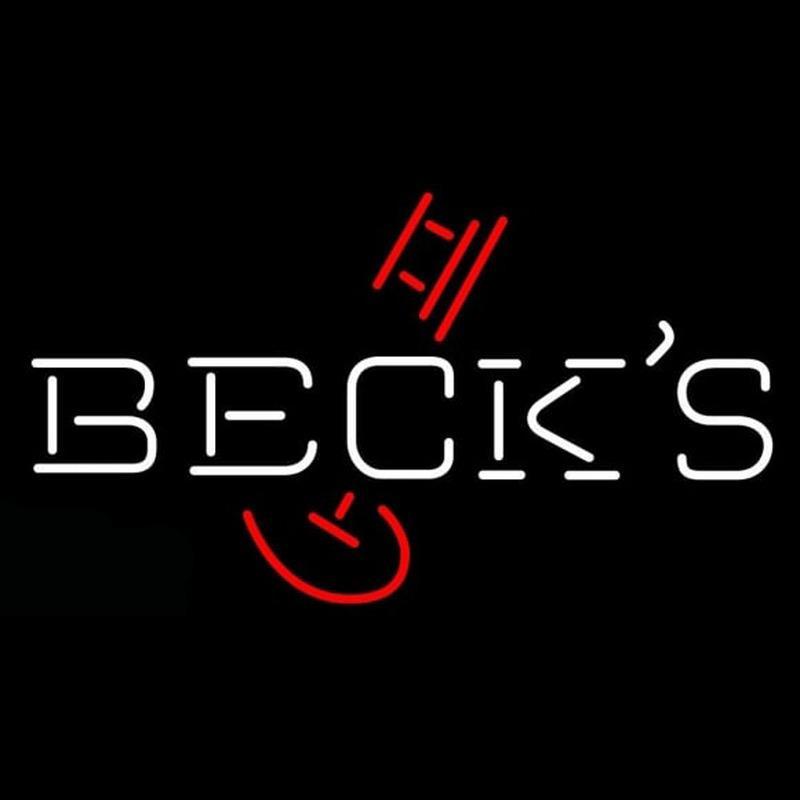 Becks Classic Key Logo Beer Sign Handmade Art Neon Sign