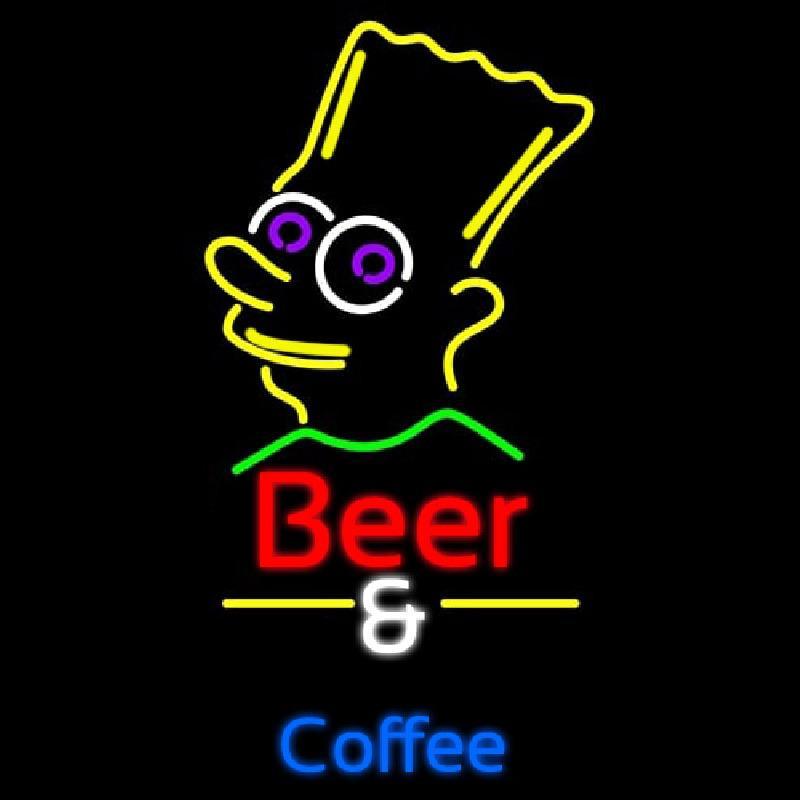 Beer And Coffee Handmade Art Neon Sign