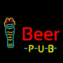Beer Pub With Glass Handmade Art Neon Sign