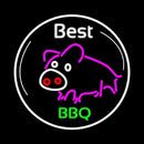 Best BBQ Pig Handmade Art Neon Sign