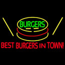 Best Burgers Intown Handmade Art Neon Sign