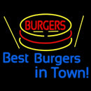 Best Burgers Intown Handmade Art Neon Sign